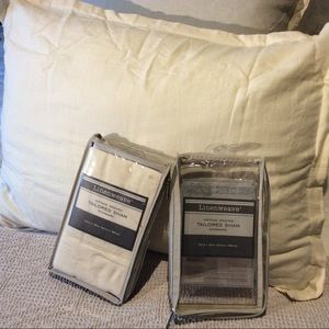 2 vintage washed standard shams